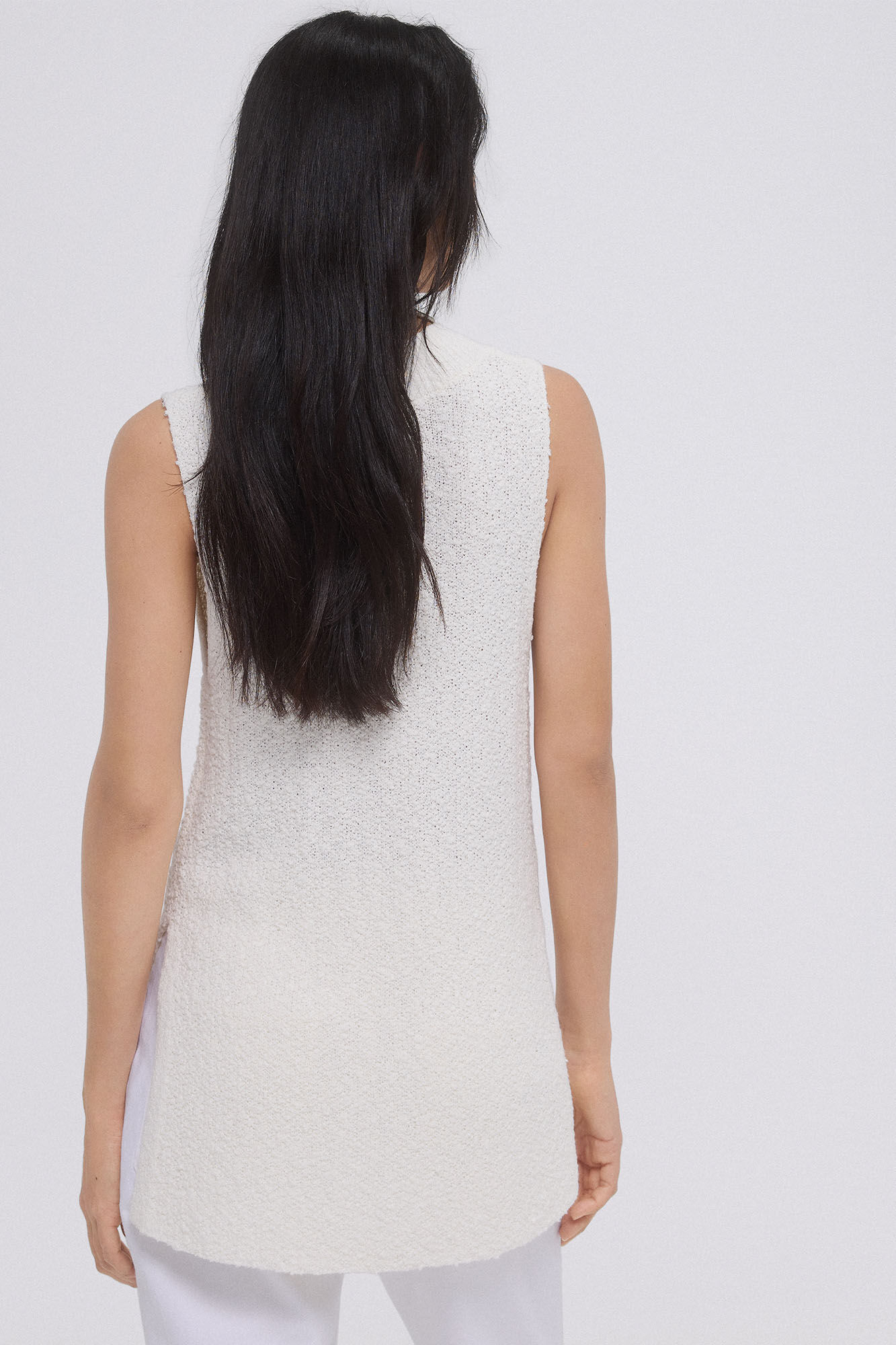 Pedro del Hierro V loop vest Beige