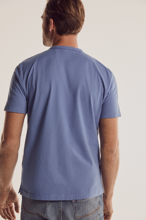 Pedro del Hierro Camiseta cuello caja Azul