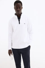 Pedro del Hierro Zip fastening golf sweatshirt White