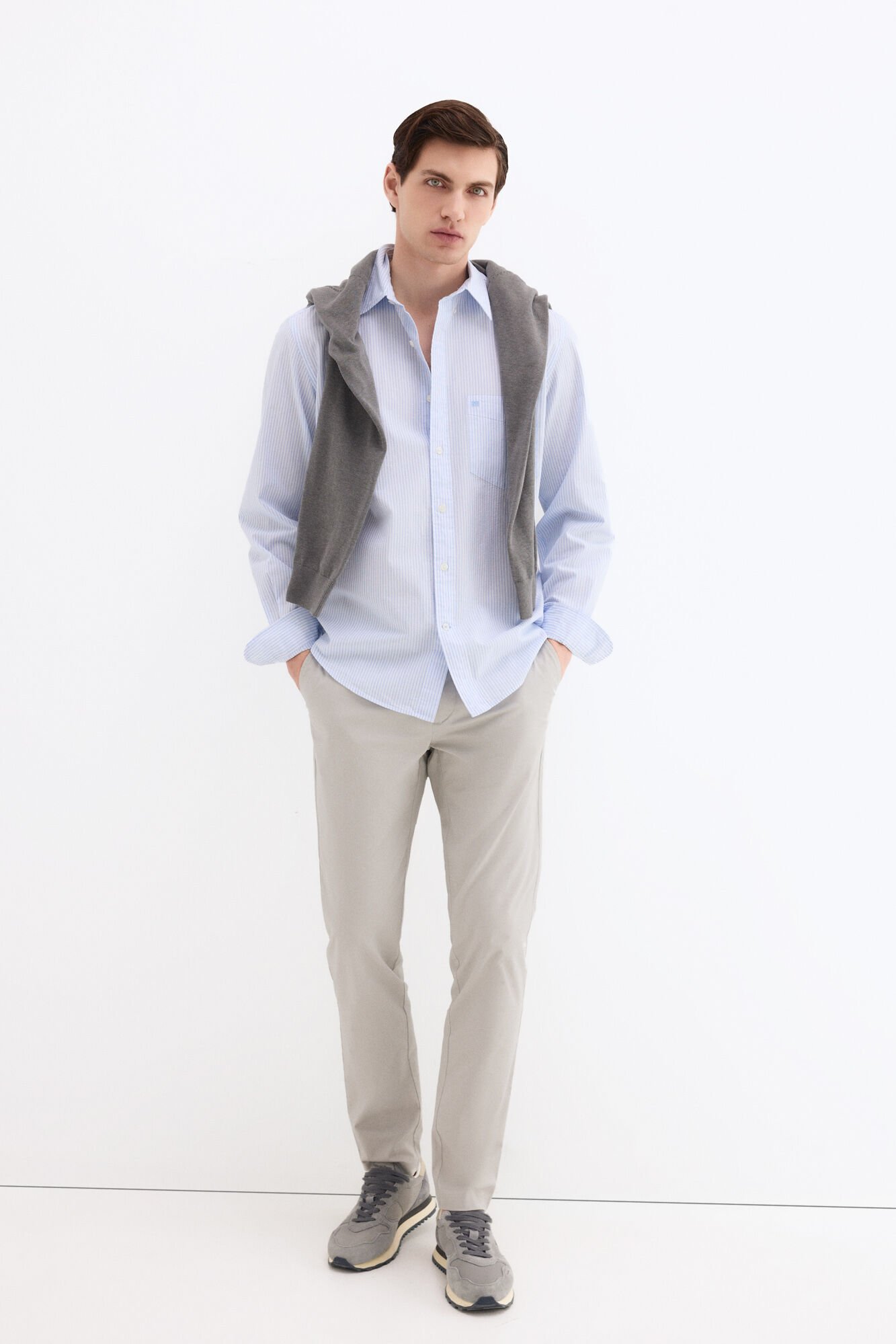 Pedro del Hierro Structured slim fit chinos