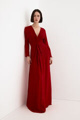TFP by Tamara Falc&oacute; Embroidered dress Red