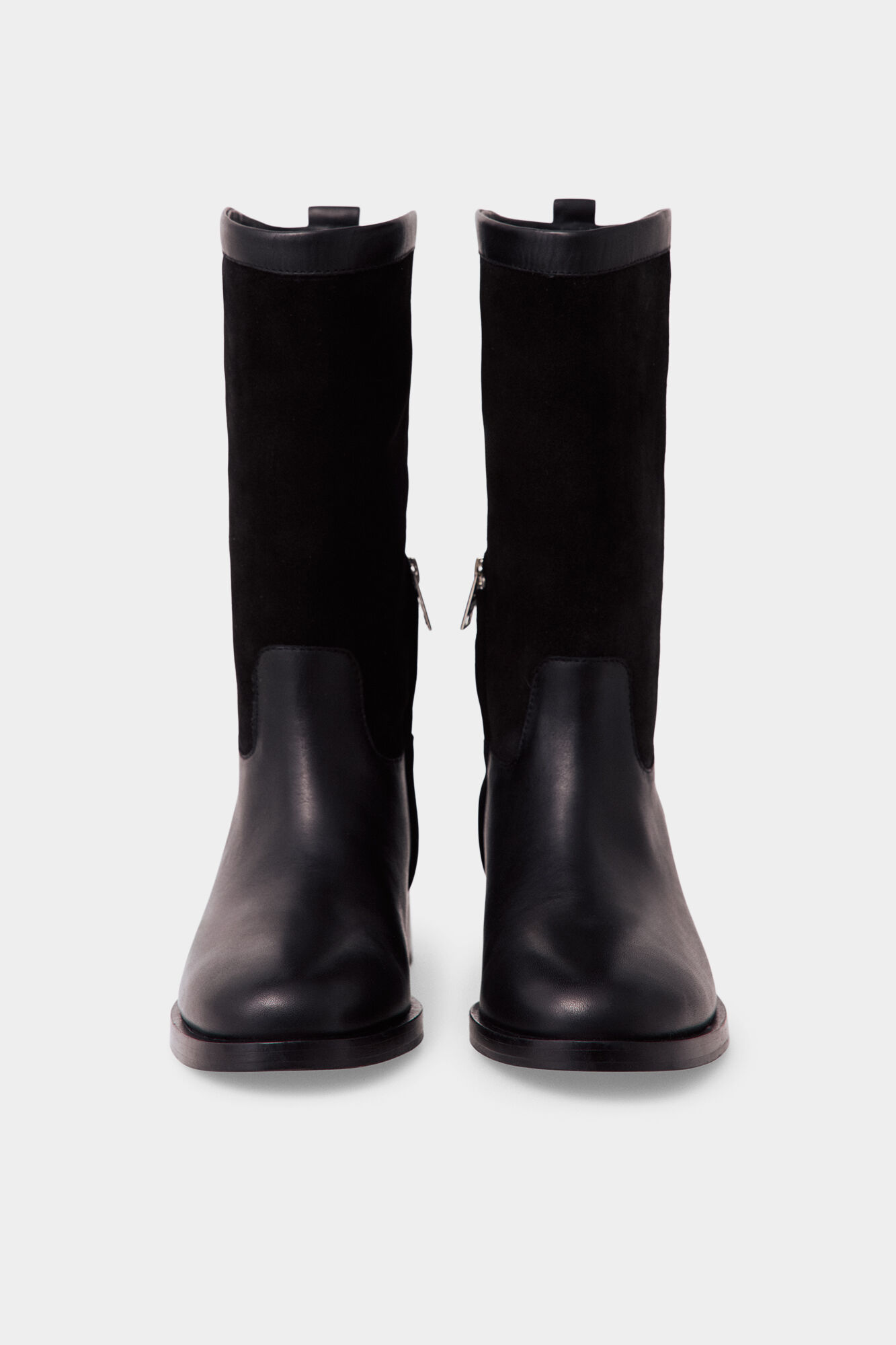 Pedro del Hierro Leather high boot Black