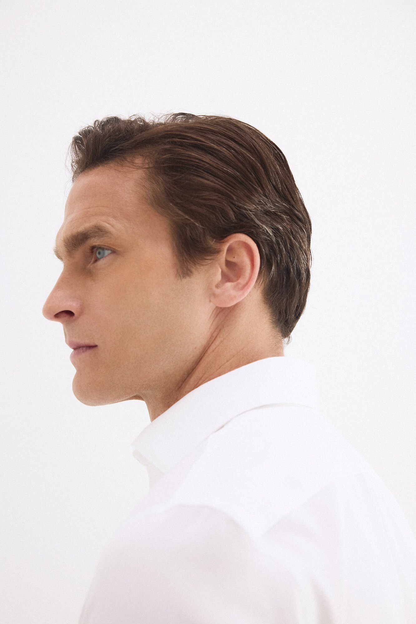 Pedro del Hierro Plain non-iron stain-resistant slim fit dress shirt White