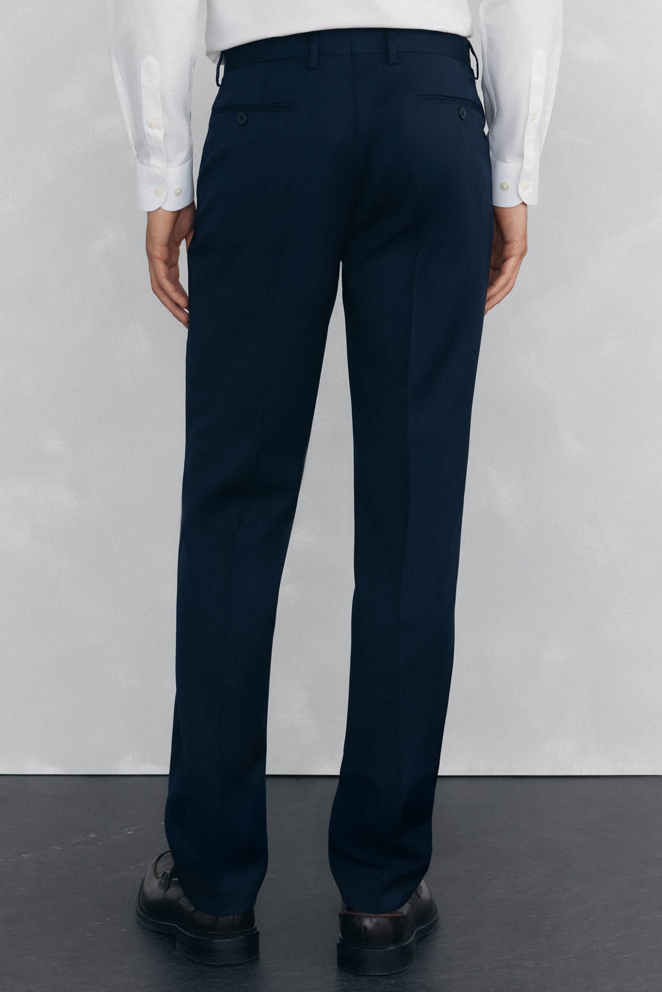 Pedro del Hierro plain tailored bi-stretch trousers Blue