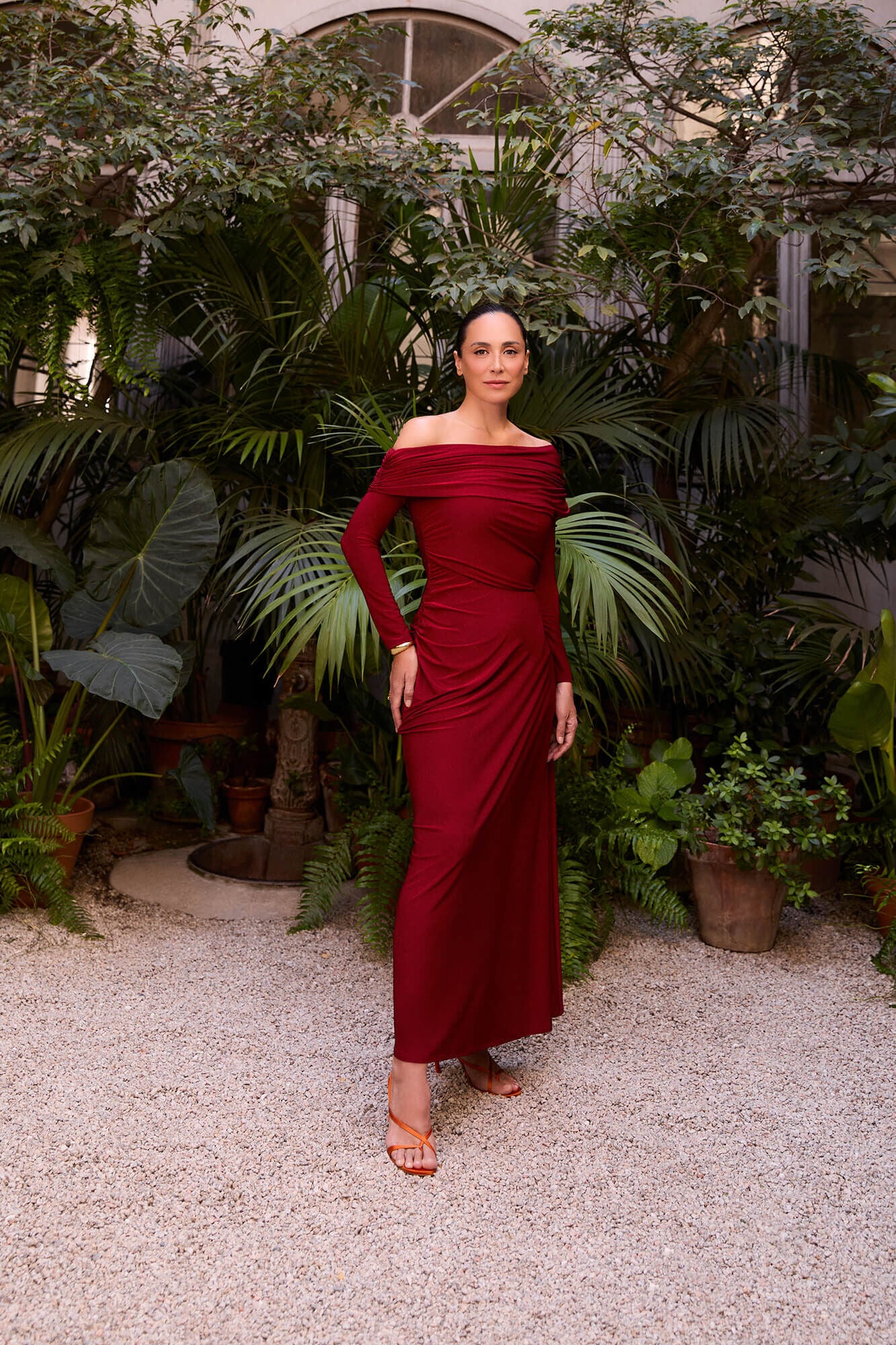 TFP by Tamara Falc&oacute; Draped asymmetric dress