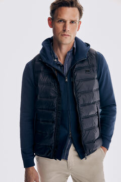 Pedro del Hierro Ultralight quilted gilet Blue