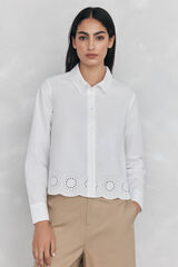Pedro del Hierro Plain embroidered shirt White