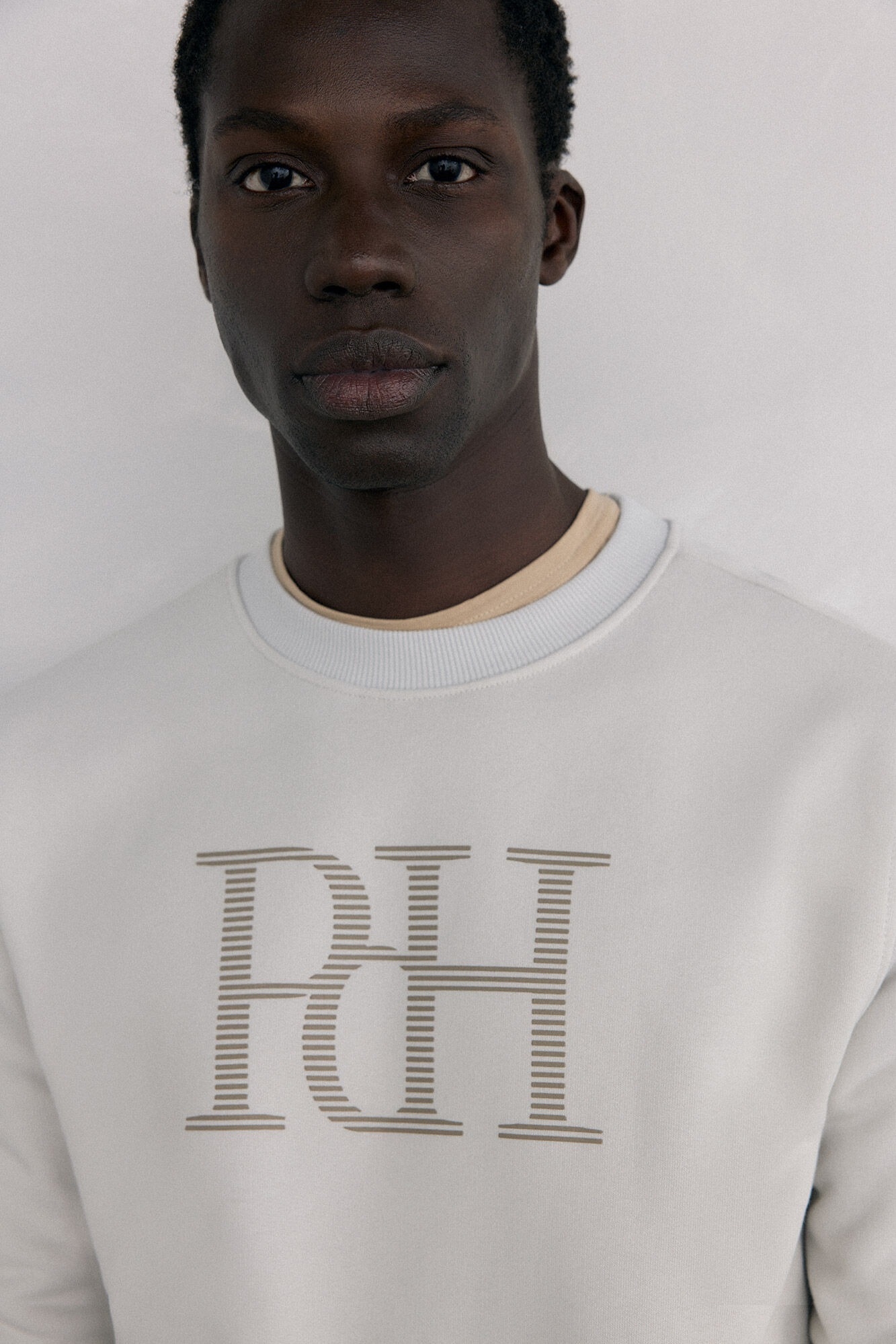 Pedro del Hierro Sweatshirt logo crew neck Grey