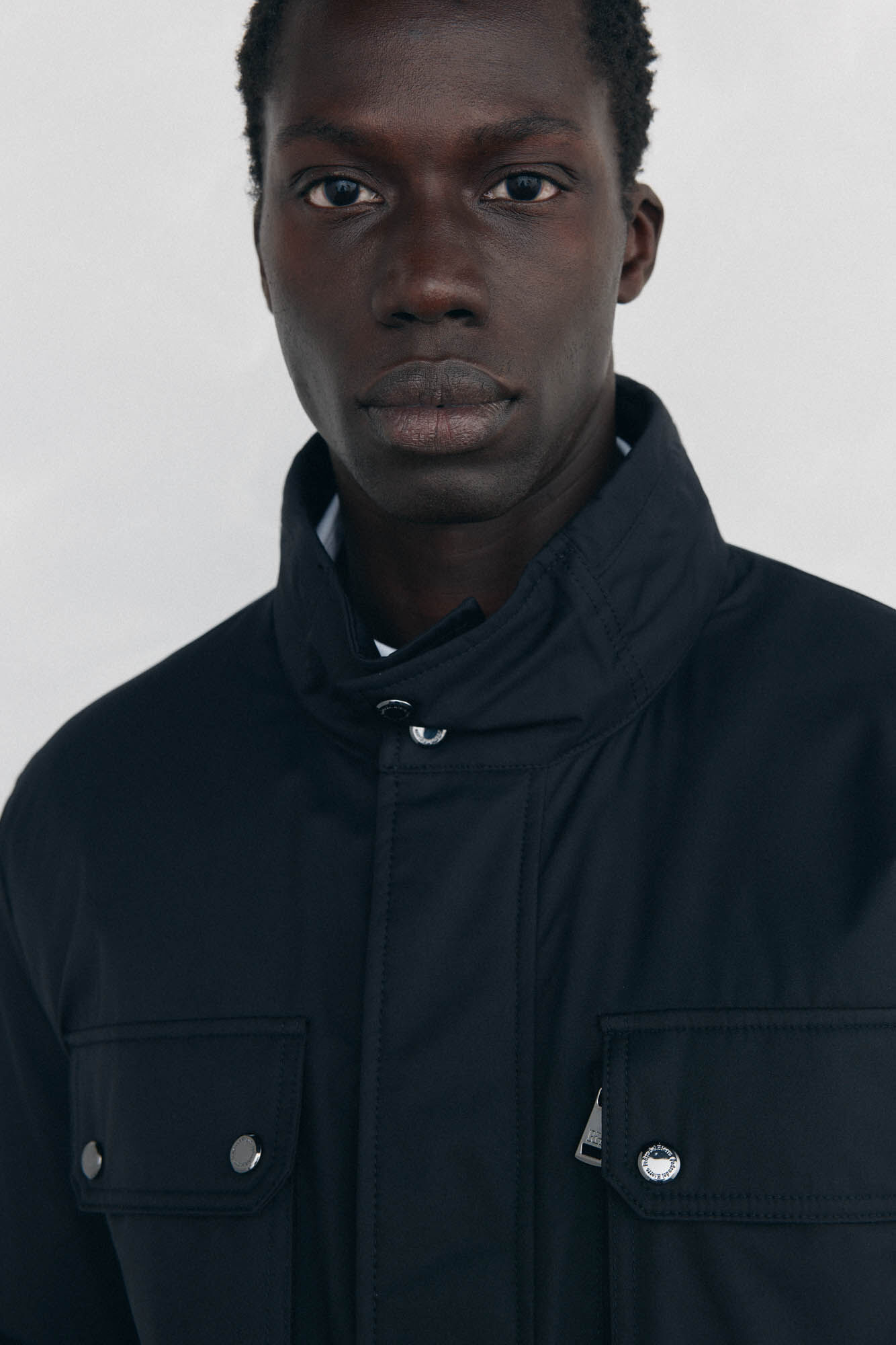 Pedro del Hierro Jaqueta de 4 bolsos Preto