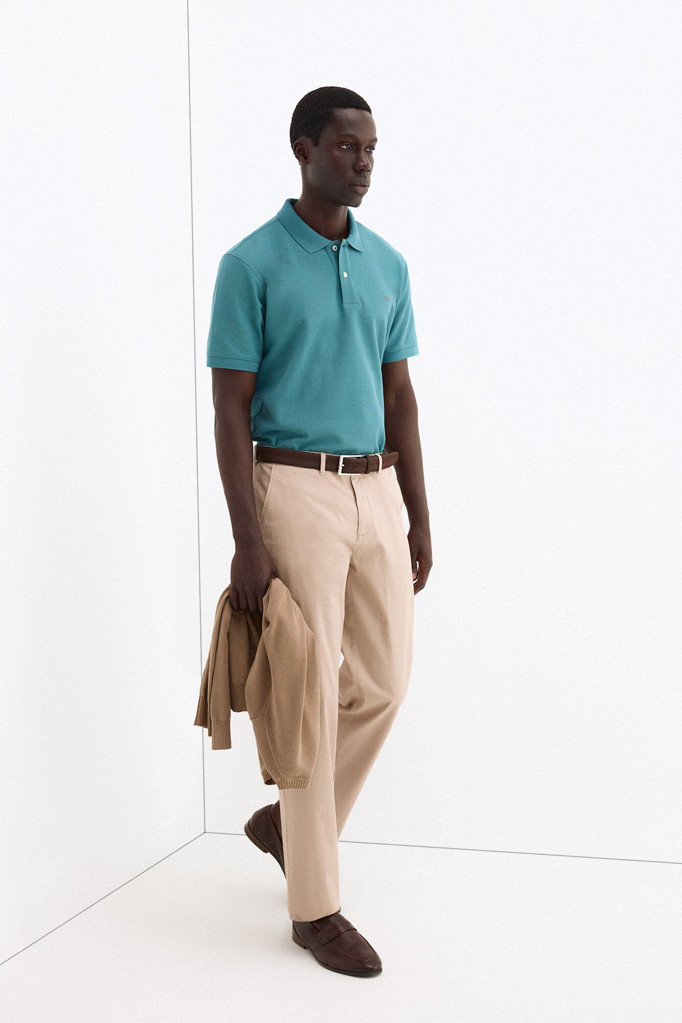 Pedro del Hierro Polo b&aacute;sico em piqu&eacute;