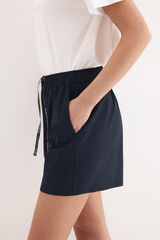 Pedro del Hierro Technical fabric trousers Blue