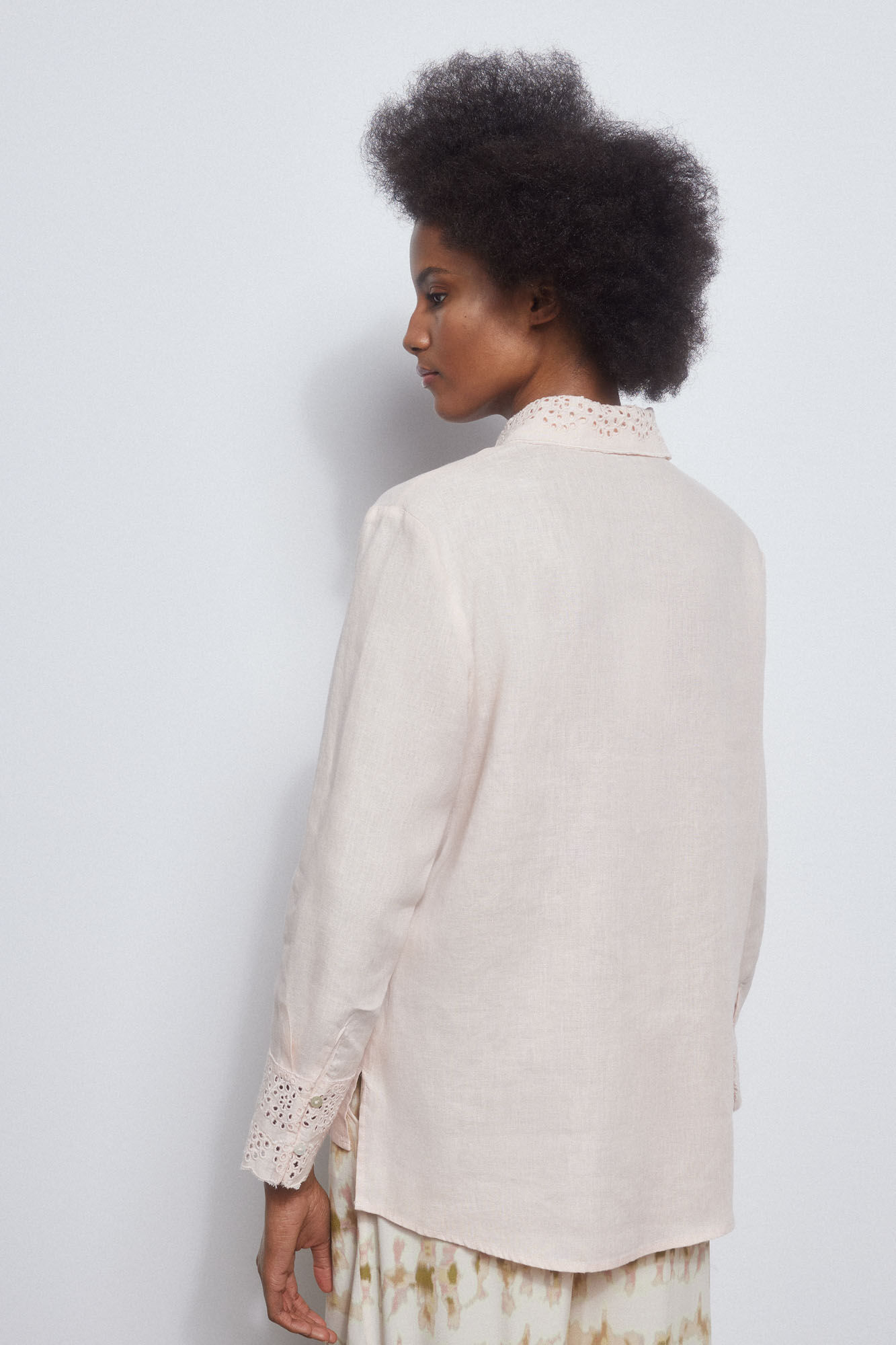 Pedro del Hierro Camisa lino oversize Rosa