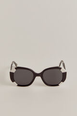 Pedro del Hierro Two-tone maxi sunglasses Black