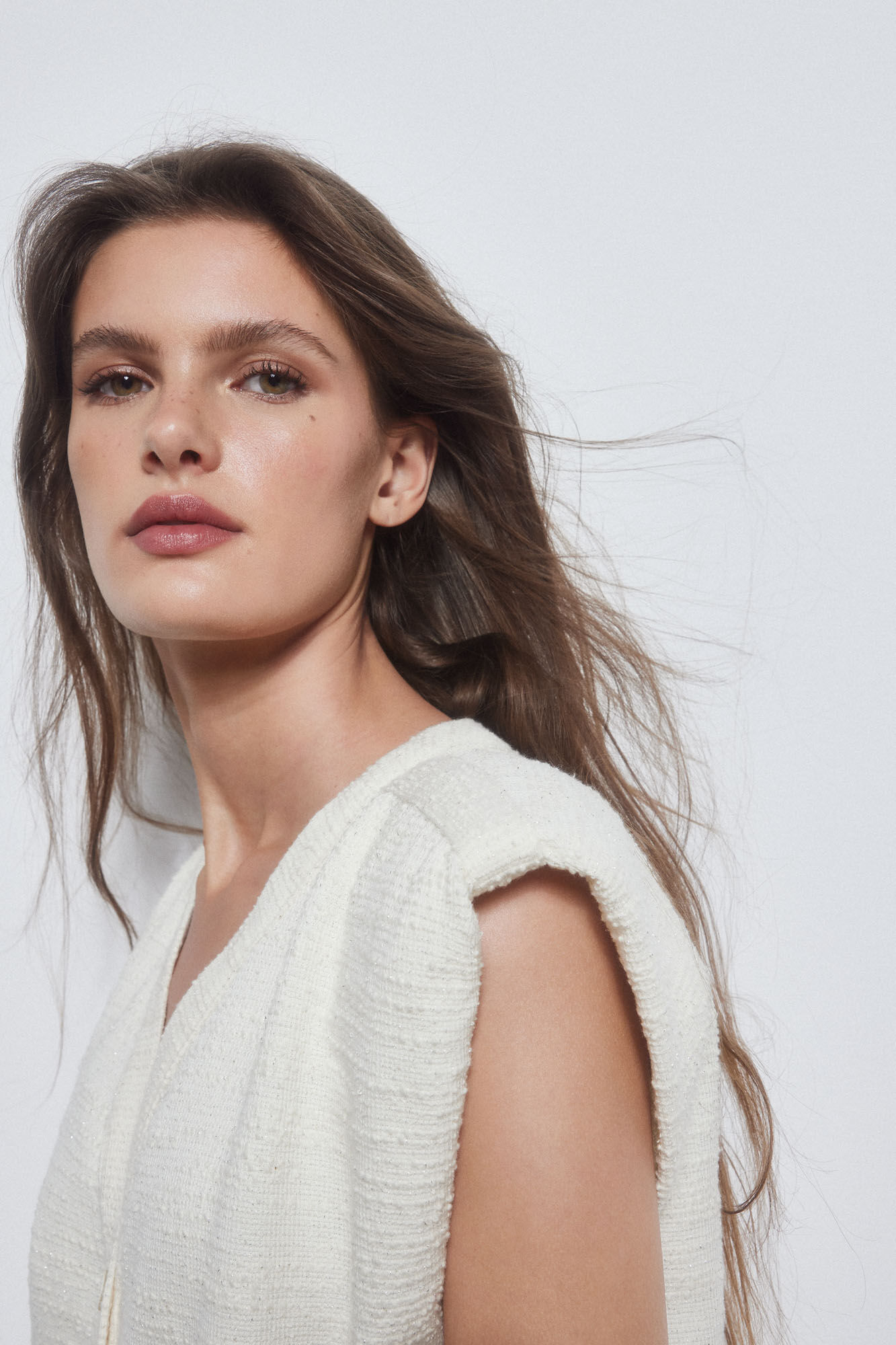 Pedro del Hierro T-shirt estrutura de colete Beige