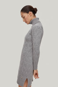 Pedro del Hierro Cable-knit dress Grey