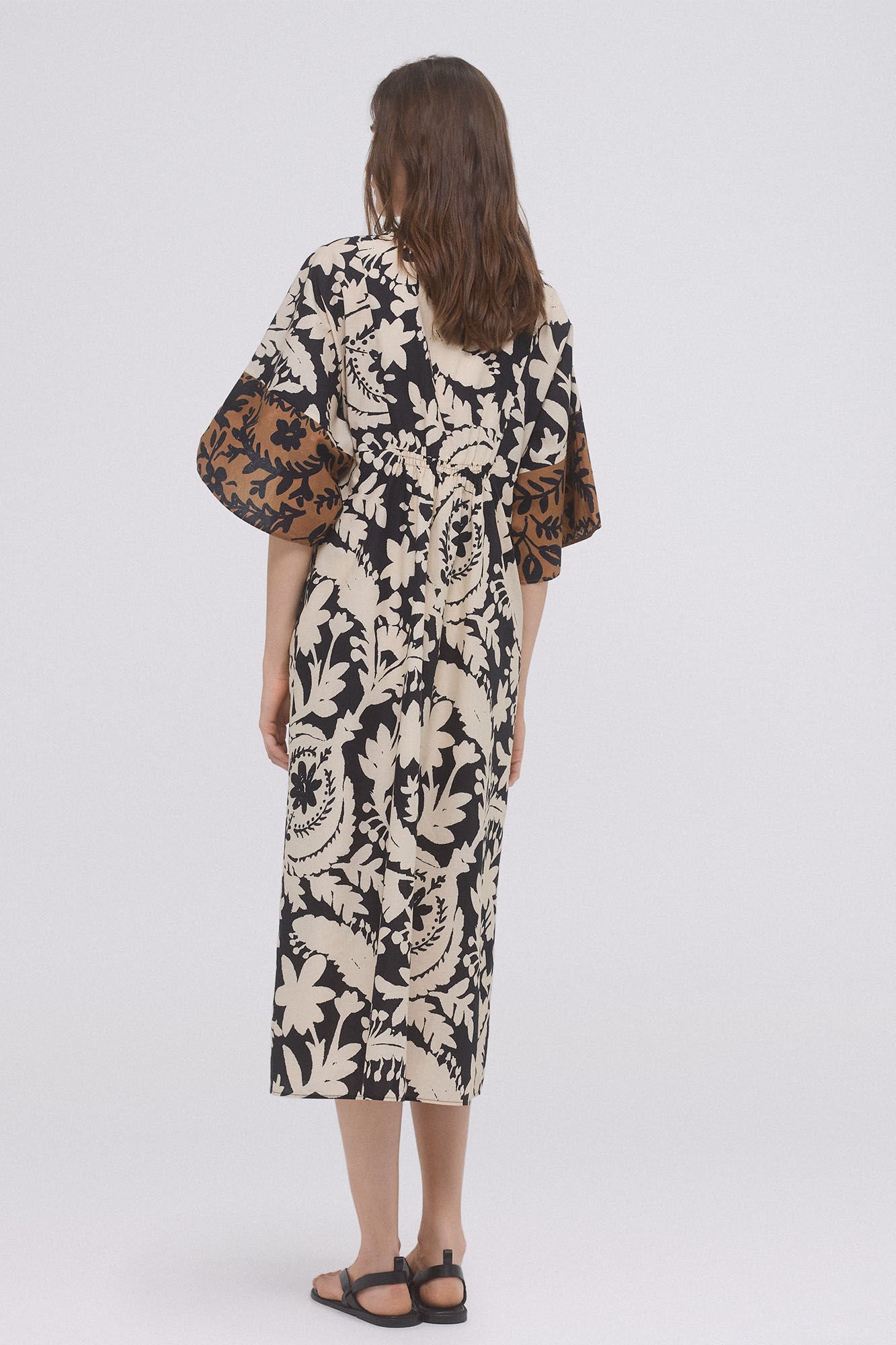 Pedro del Hierro Printed tunic dress Brown
