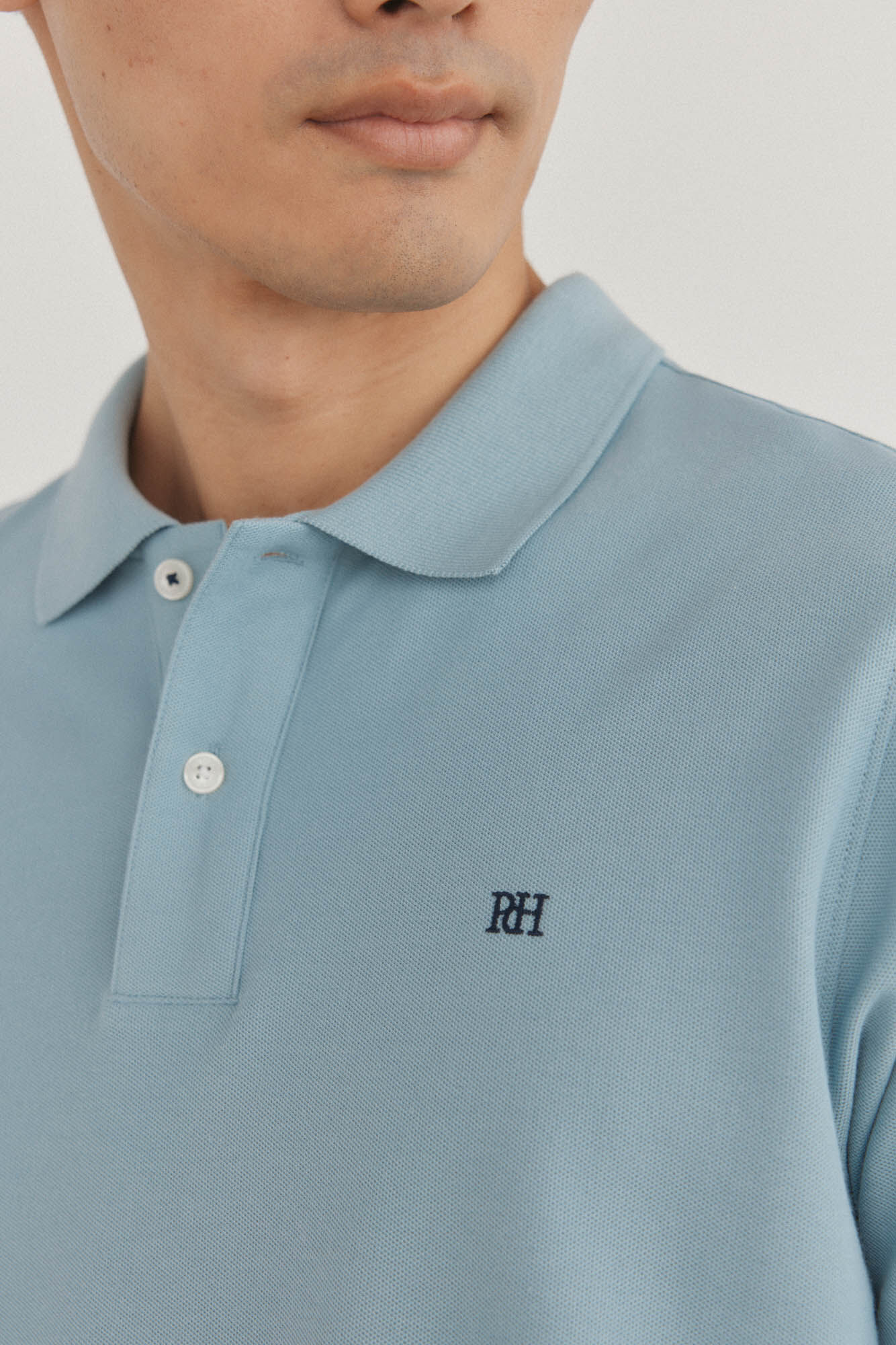 Pedro del Hierro Basic regular piqu&eacute; polo shirt Blue