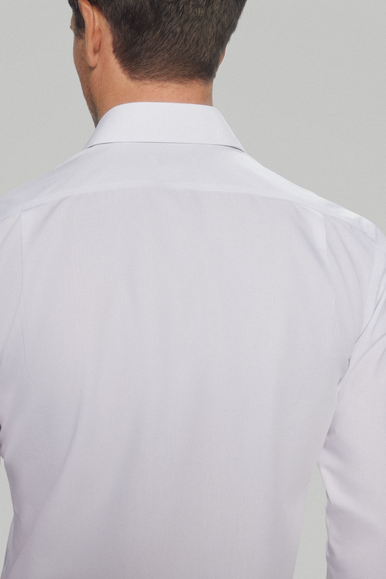 Pedro del Hierro Camisa vestir pinpoint liso non iron + antimanchas White