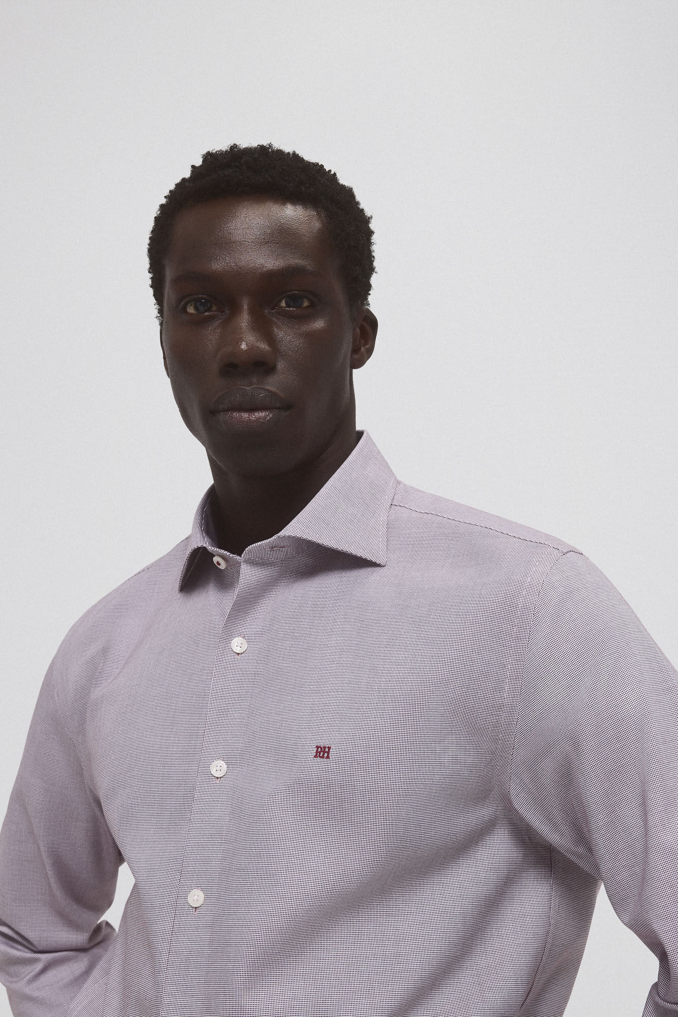 Pedro del Hierro Camisa social que n&atilde;o pode ser passada a ferro + resistente a manchas Bordeaux