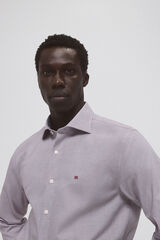 Pedro del Hierro Camisa social que n&atilde;o pode ser passada a ferro + resistente a manchas Bordeaux