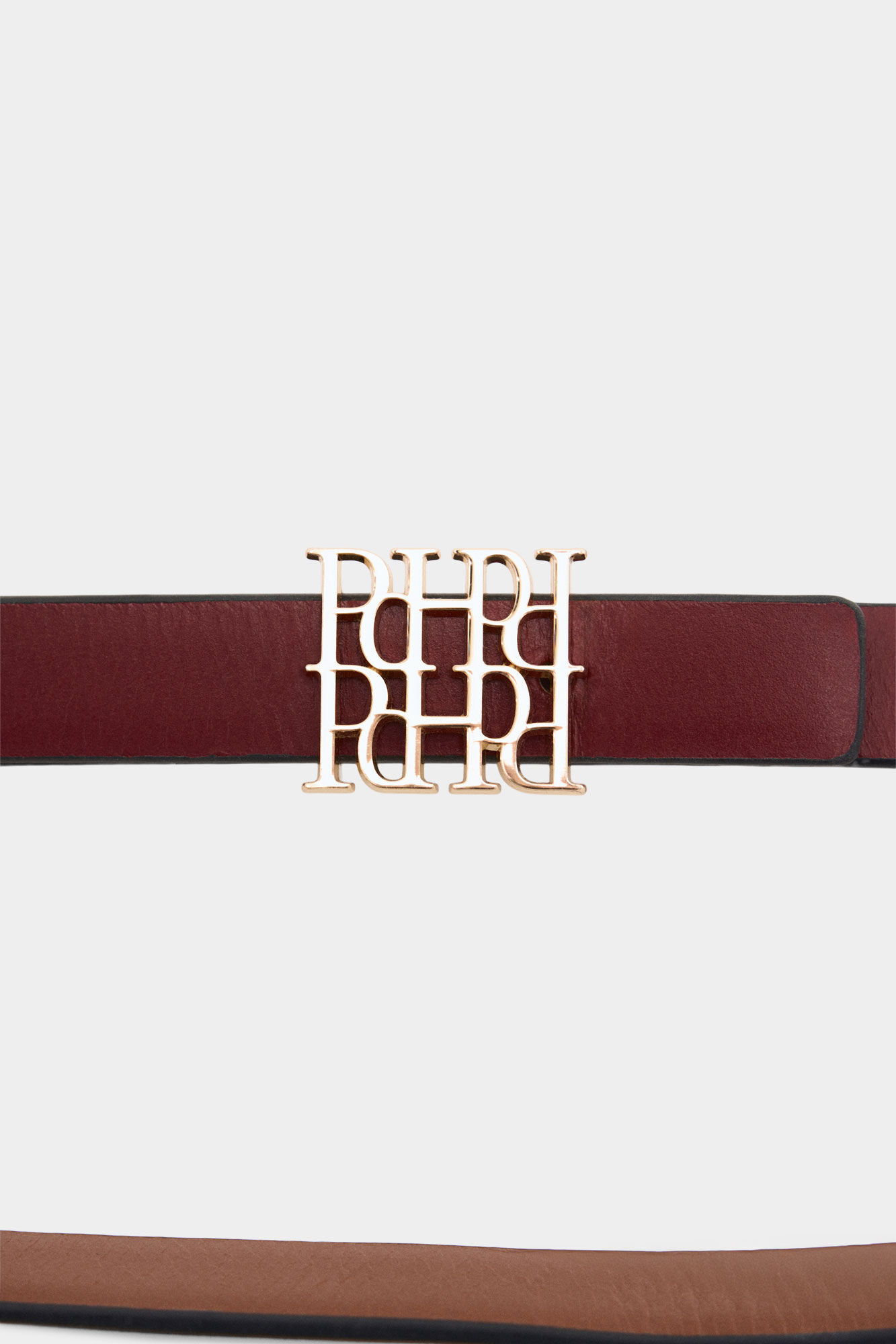 Pedro del Hierro Reversible leather belt Red