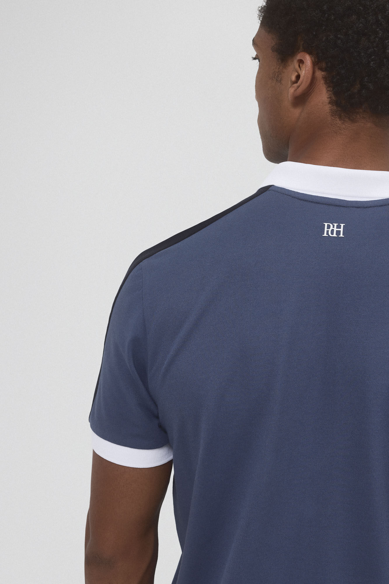Pedro del Hierro Polo contrastes golf Azul