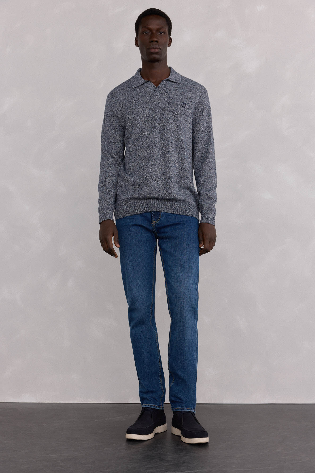 Pedro del Hierro Polo collar torzal liso