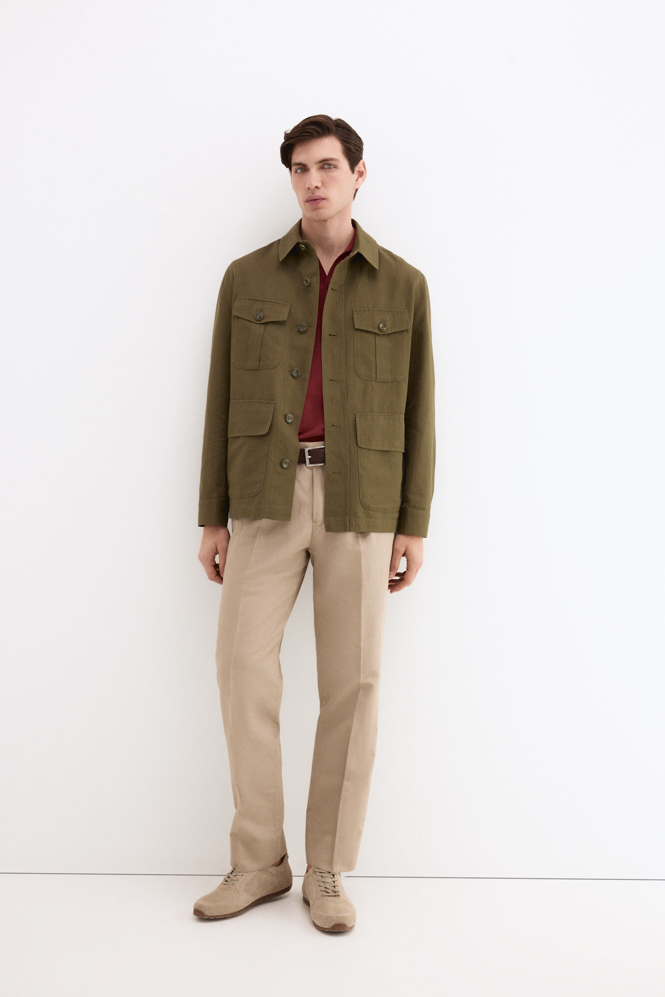 Pedro del Hierro Linen blend overshirt