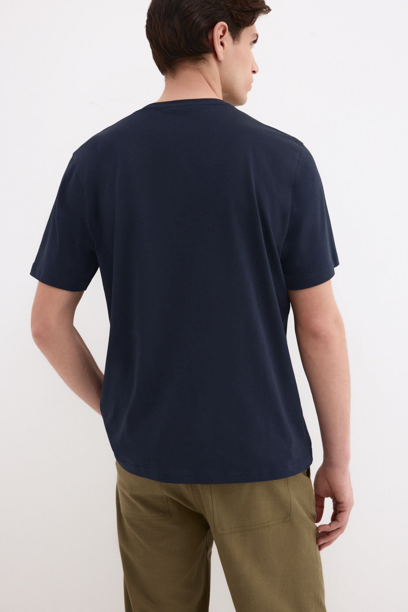 Pedro del Hierro Large logo T-shirt Blue