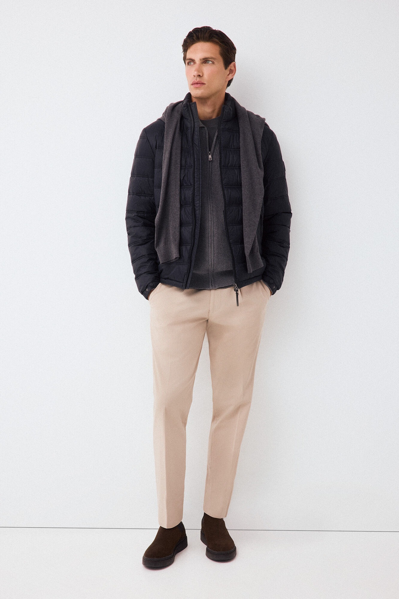 Pedro del Hierro Blus&atilde;o acolchoado ultraleve Preto