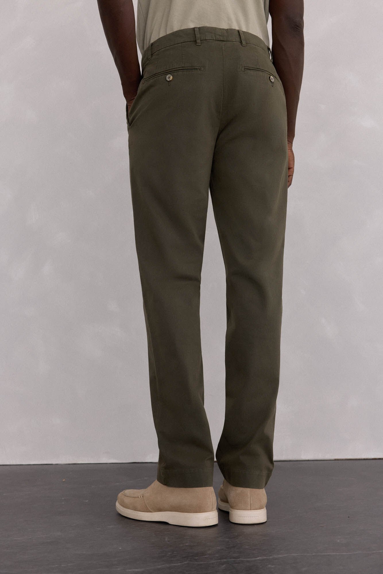 Pedro del Hierro Premium regular fit chinos pants Green
