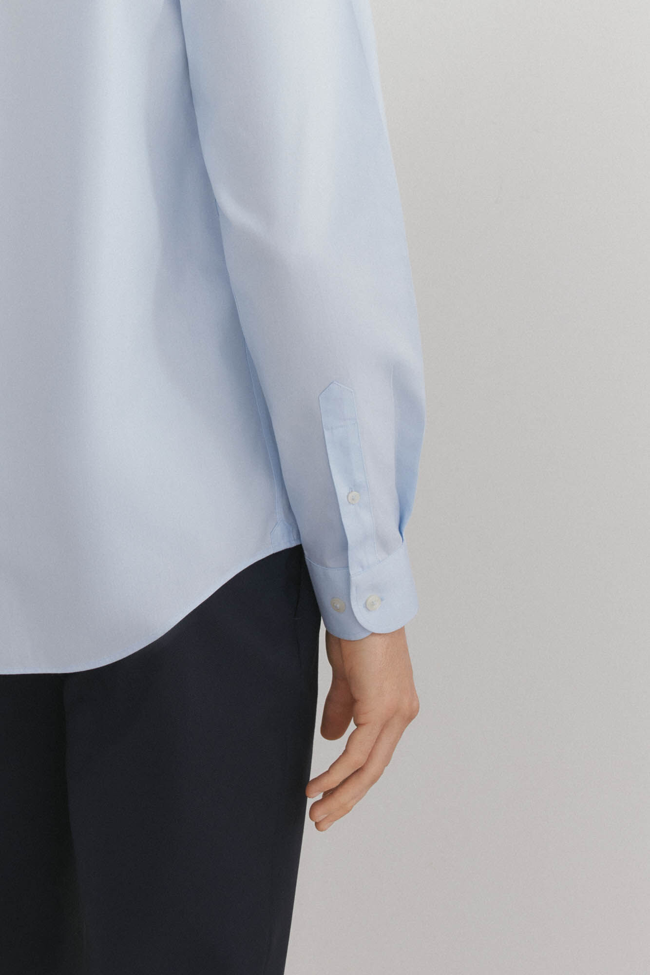 Pedro del Hierro Camisa vestir lisa non iron + antimanchas Azul