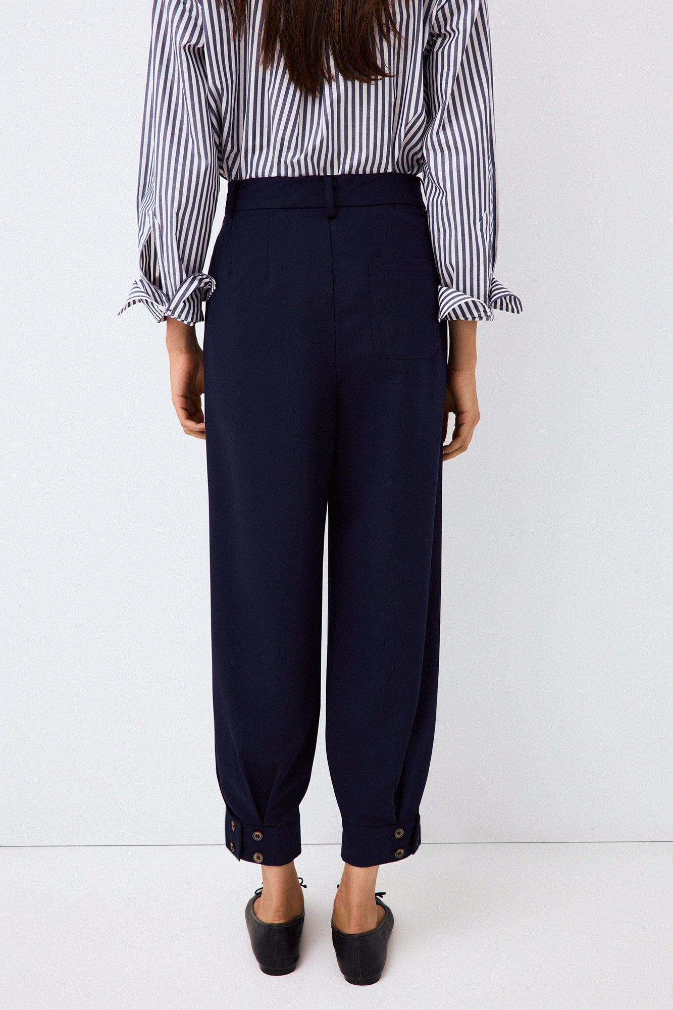 Pedro del Hierro Trousers with pleats Blue