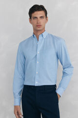 Pedro del Hierro Camisa non-iron oxford liso Azul