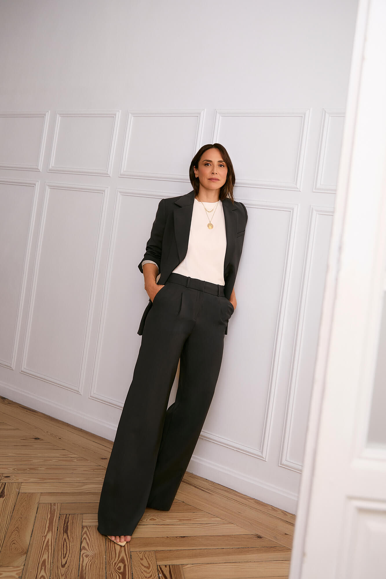TFP by Tamara Falc&oacute; Navy suit trousers