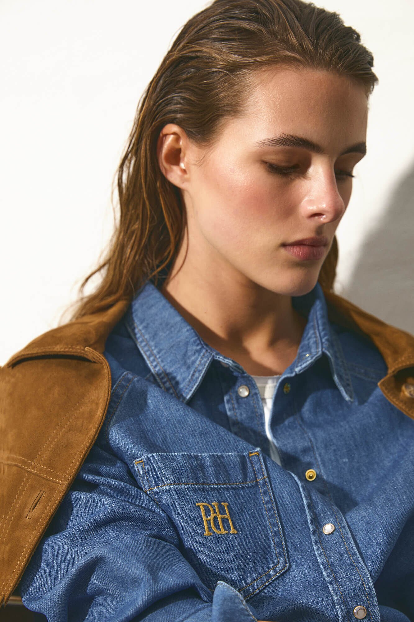 Pedro del Hierro Denim short shirt