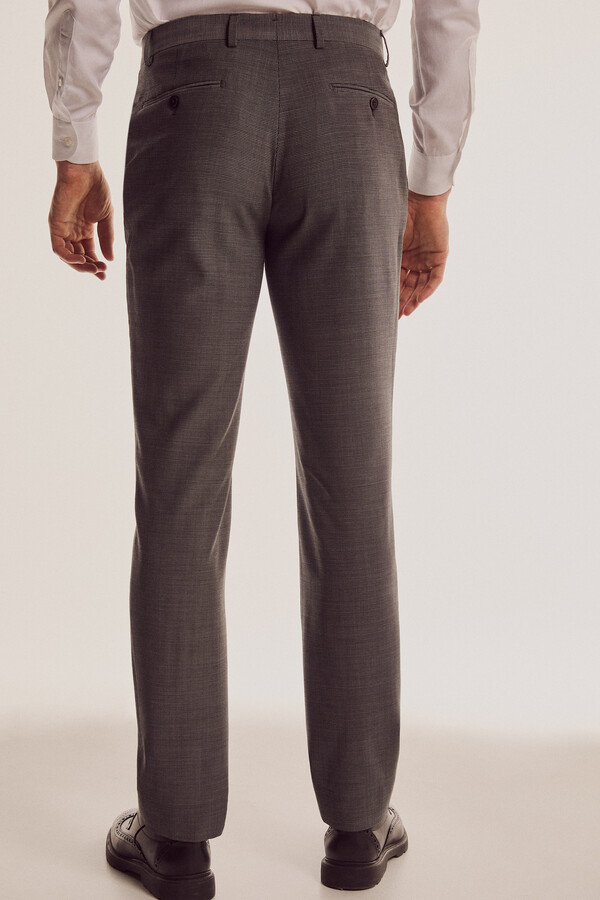 Pedro del Hierro Slim fit bi-stretch trousers Grey