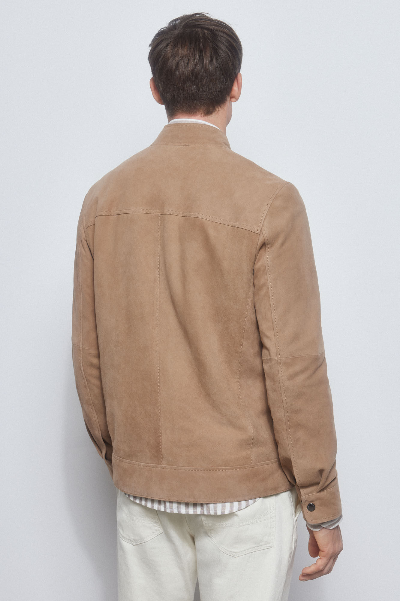 Pedro del Hierro Cazadora de ante Beige