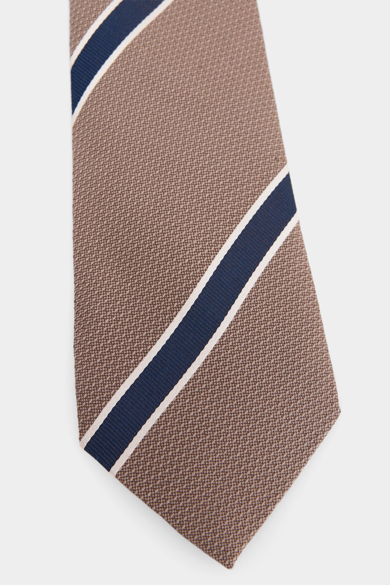 Pedro del Hierro Natural silk tie Beige