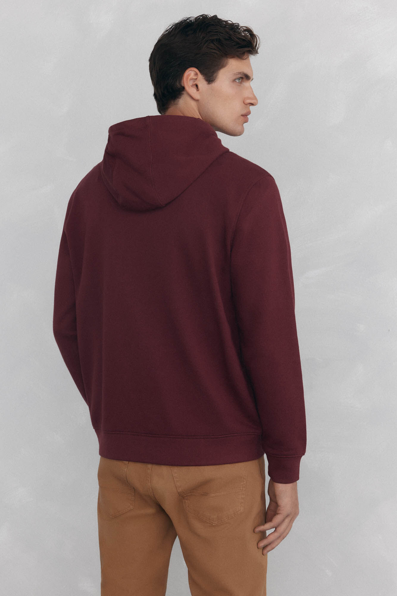Pedro del Hierro Sweatshirt with hood Burgundy