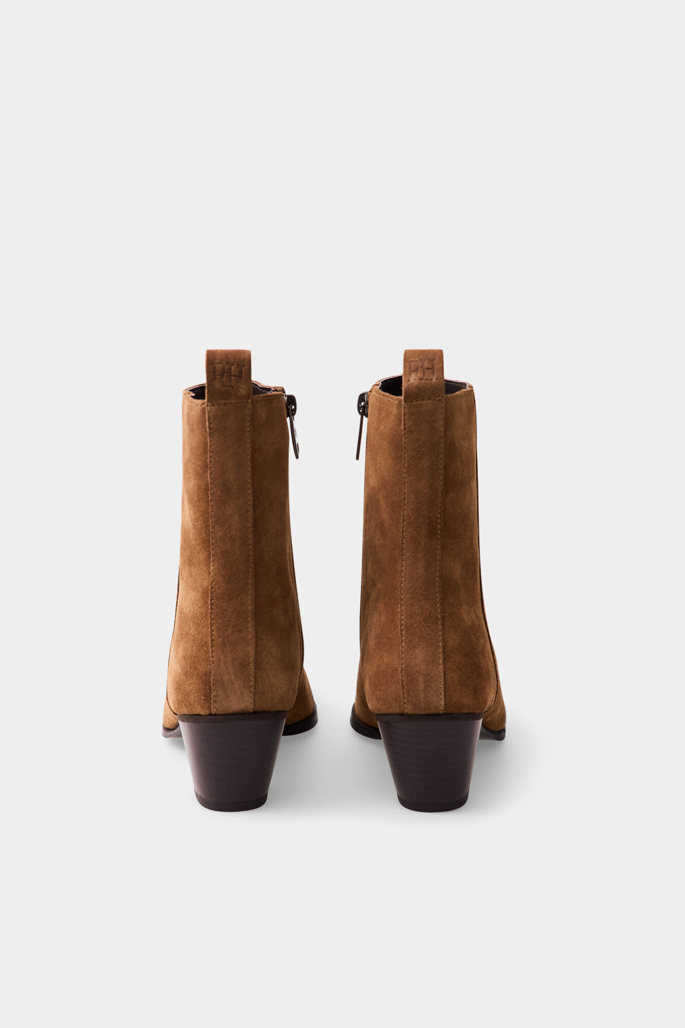 Pedro del Hierro Leather ankle boot Brown