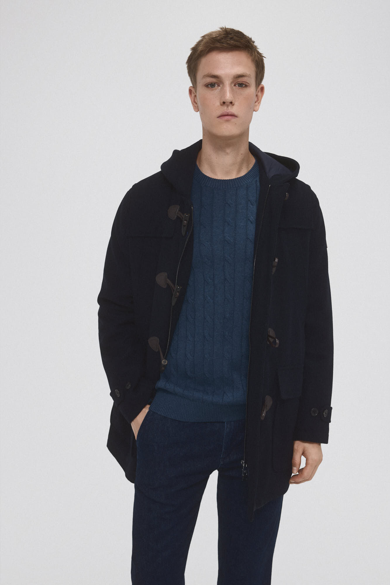 Pedro del Hierro Duffle coat Blue