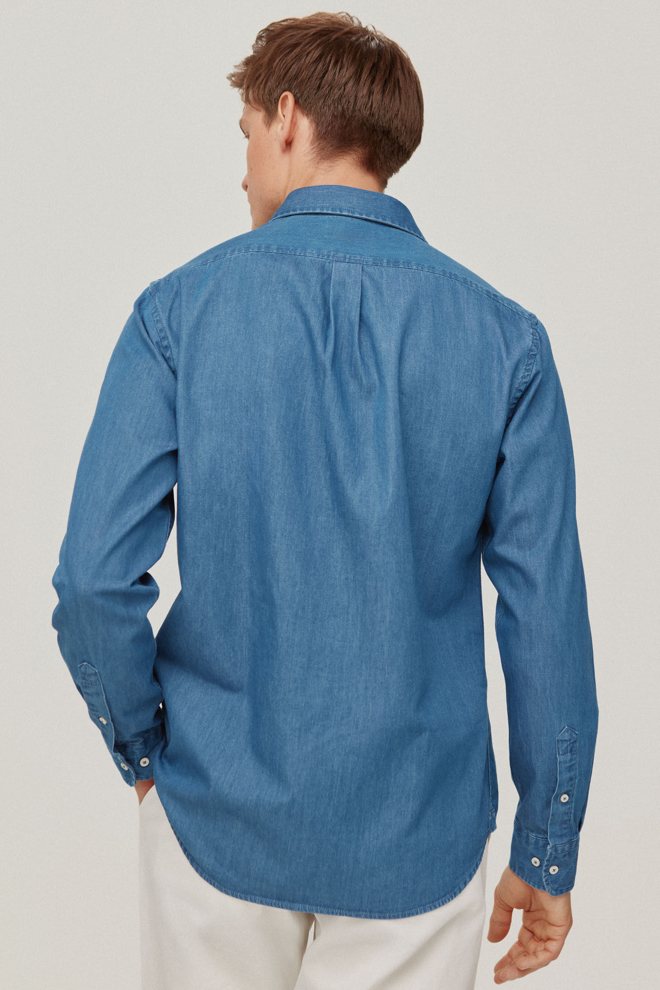 Pedro del Hierro Camisa denim Azul