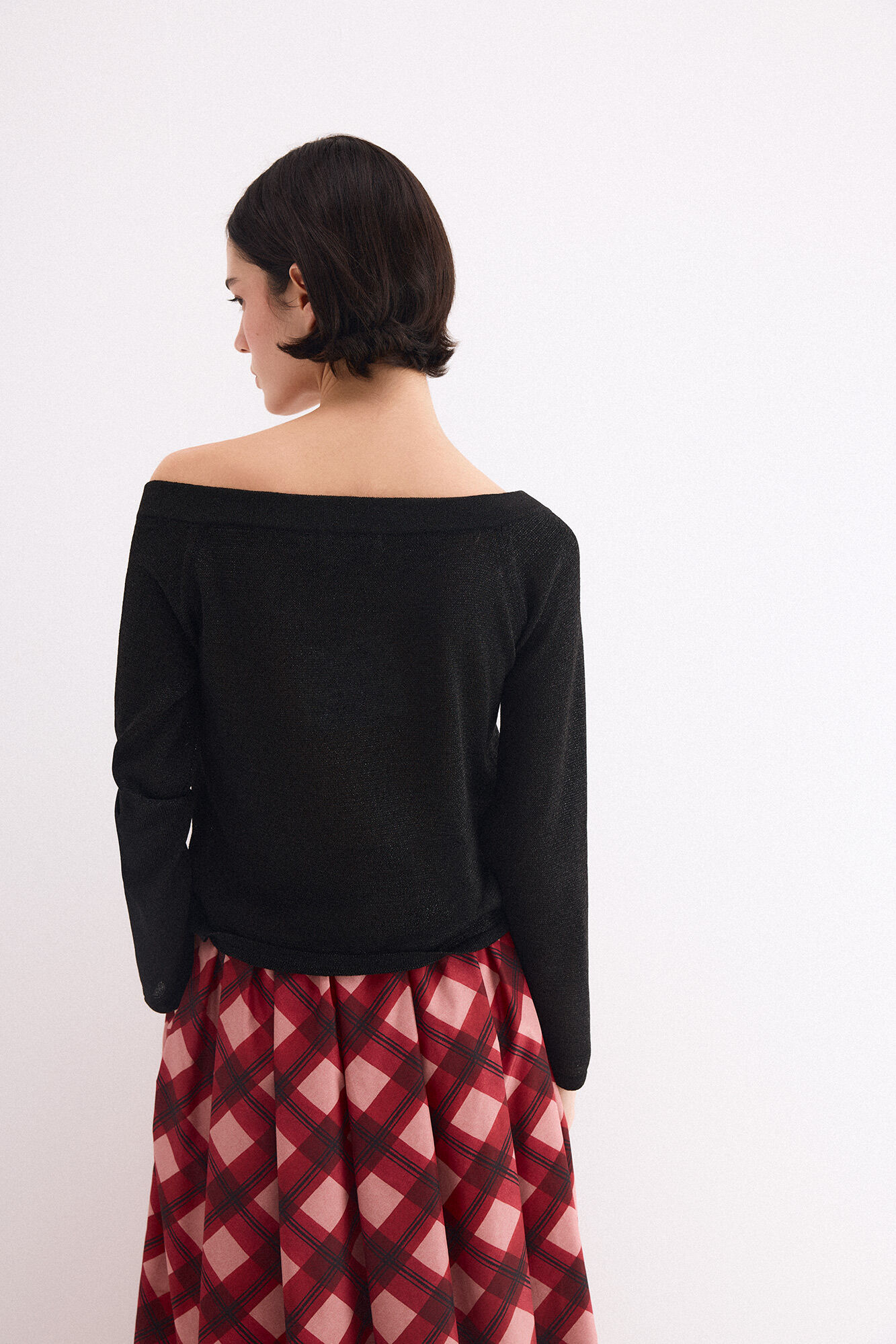 TFP by Tamara Falc&oacute; Camisola com efeito glitter Preto