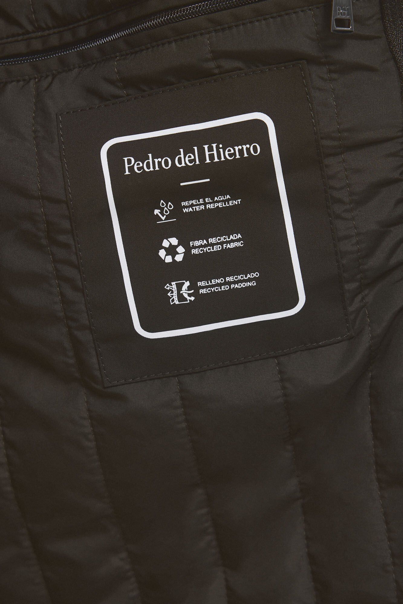 Pedro del Hierro Casaco gola bombazina Verde