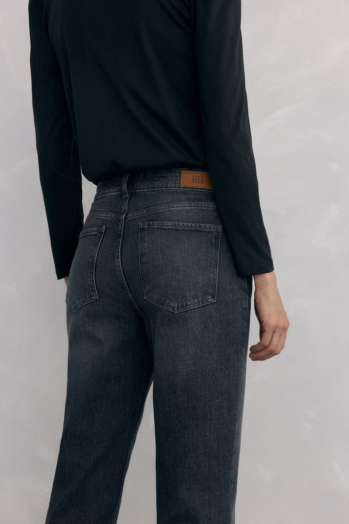 Pedro del Hierro Jeans straight basic Cizento