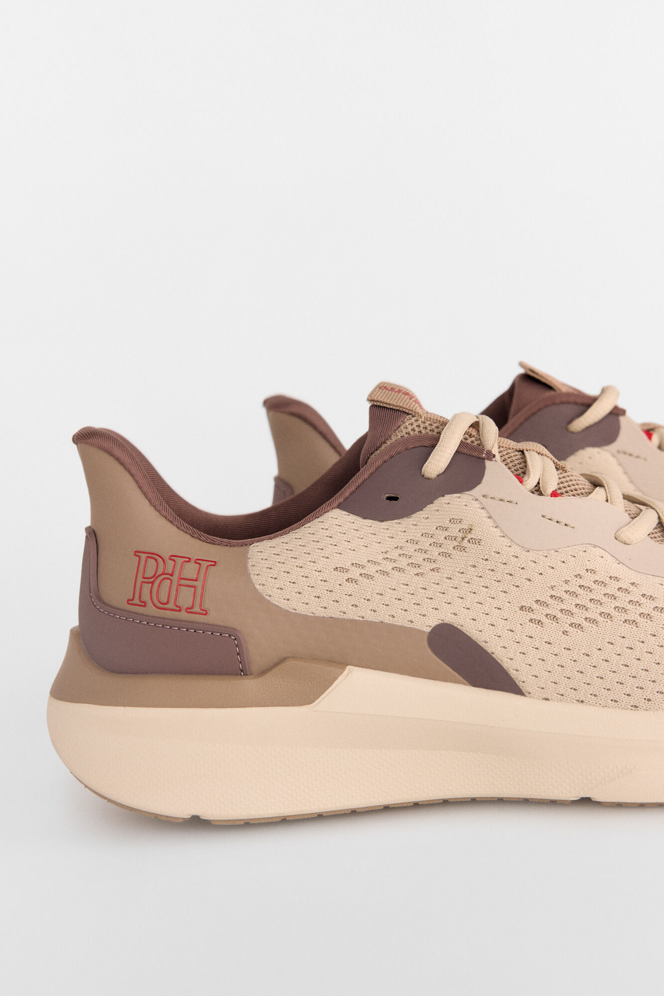 Pedro del Hierro Sapato t&ecirc;xtil com atacadores Marrom