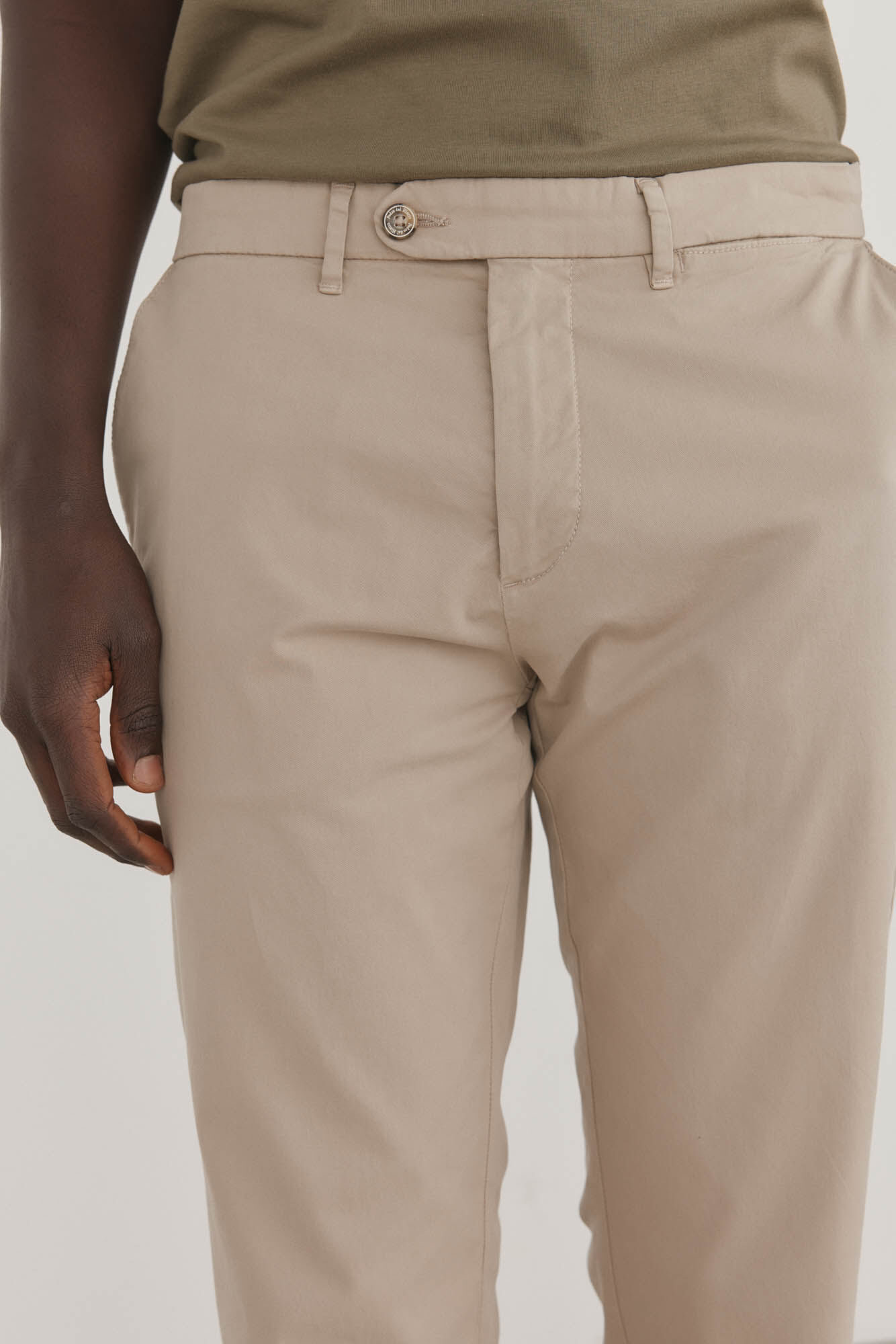 Pedro del Hierro Cal&ccedil;as cal&ccedil;as chino leves e slim fit premium Beige