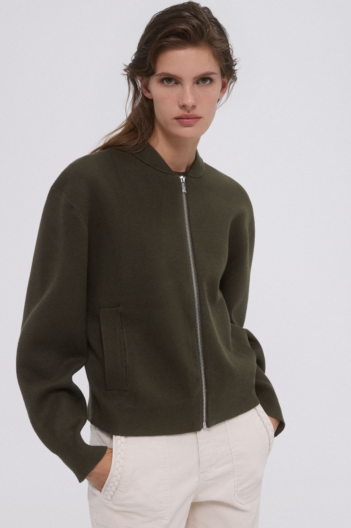 Pedro del Hierro bomber style jacket Green