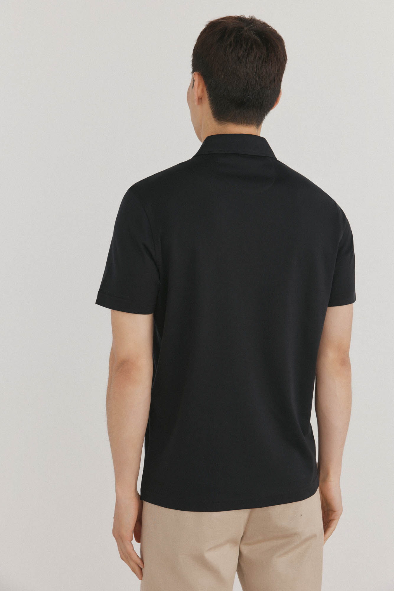 Pedro del Hierro Polo mercerizado Negro